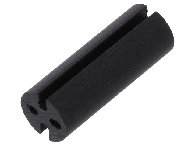 Afstandbus; LED; Øext: 4,8mm; ØLED: 3mm; L: 12,7mm; zwart; UL94V-0 Afstandbus; LED; Øext: 4,8mm; ØLED: 3mm; L: 12,7mm; zwart; UL94V-0